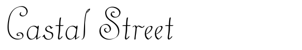 Castal Street font preview